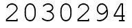 Число 2030294.