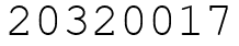 Число 20320017.