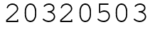 Число 20320503.
