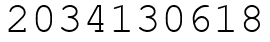 Число 2034130618.