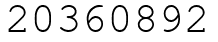 Число 20360892.