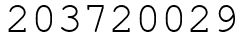 Число 203720029.