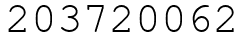 Число 203720062.