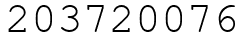 Число 203720076.