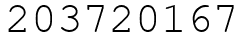 Число 203720167.