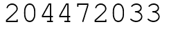 Число 204472033.