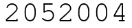 Число 2052004.