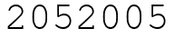 Число 2052005.