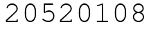 Число 20520108.
