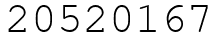 Число 20520167.