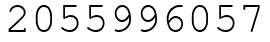 Число 2055996057.