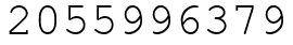 Число 2055996379.
