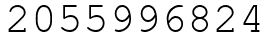 Число 2055996824.