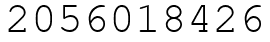 Число 2056018426.
