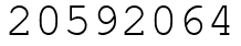 Число 20592064.