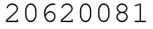 Число 20620081.