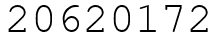 Число 20620172.