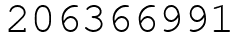 Число 206366991.