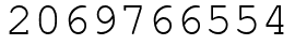 Число 2069766554.