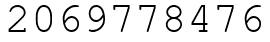 Число 2069778476.