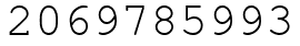 Число 2069785993.