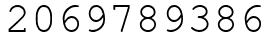 Число 2069789386.