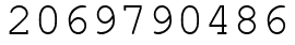 Число 2069790486.