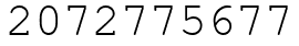 Число 2072775677.