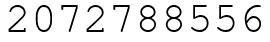 Число 2072788556.