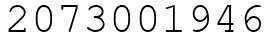 Число 2073001946.