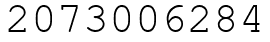 Число 2073006284.