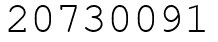 Число 20730091.