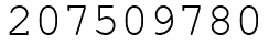 Число 207509780.