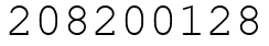 Число 208200128.
