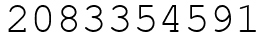 Число 2083354591.