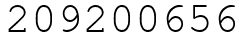 Число 209200656.