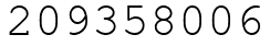 Число 209358006.