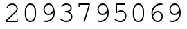 Число 2093795069.