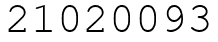 Число 21020093.