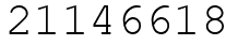 Число 21146618.