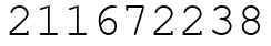 Число 211672238.