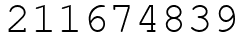 Число 211674839.
