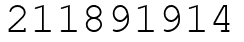 Число 211891914.