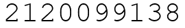 Число 2120099138.