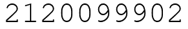 Число 2120099902.