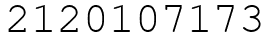 Число 2120107173.