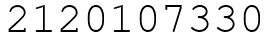 Число 2120107330.