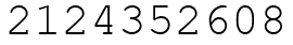 Число 2124352608.