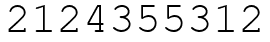 Число 2124355312.