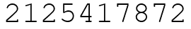 Число 2125417872.